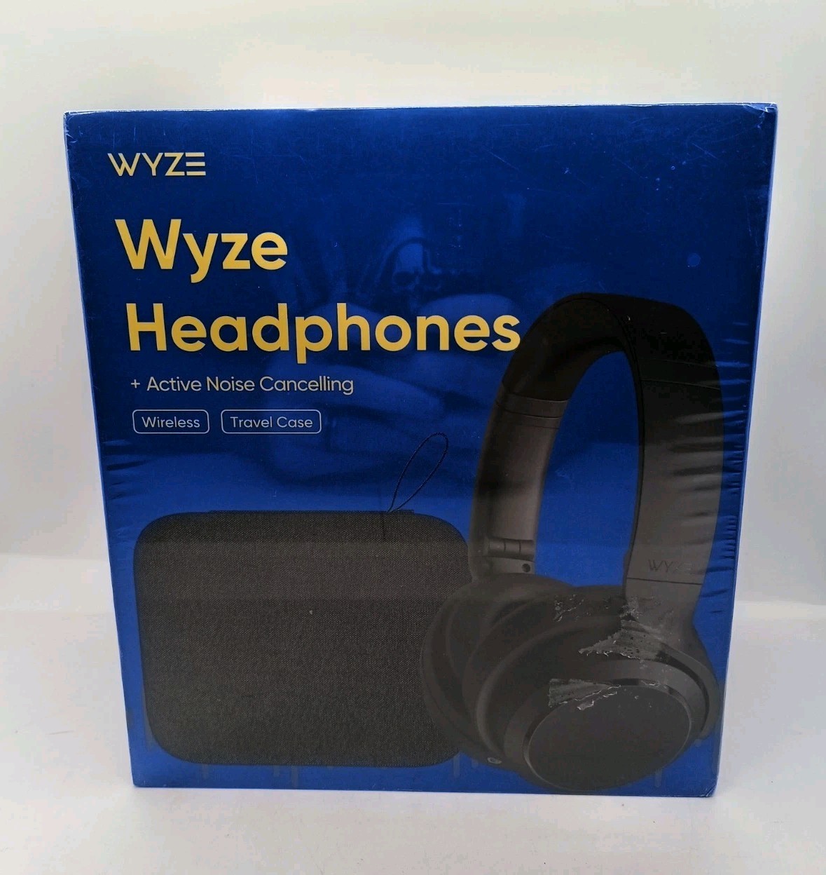 WYZE Noise Cancelling Headphones Hard Case for Travel, Wireless Over E