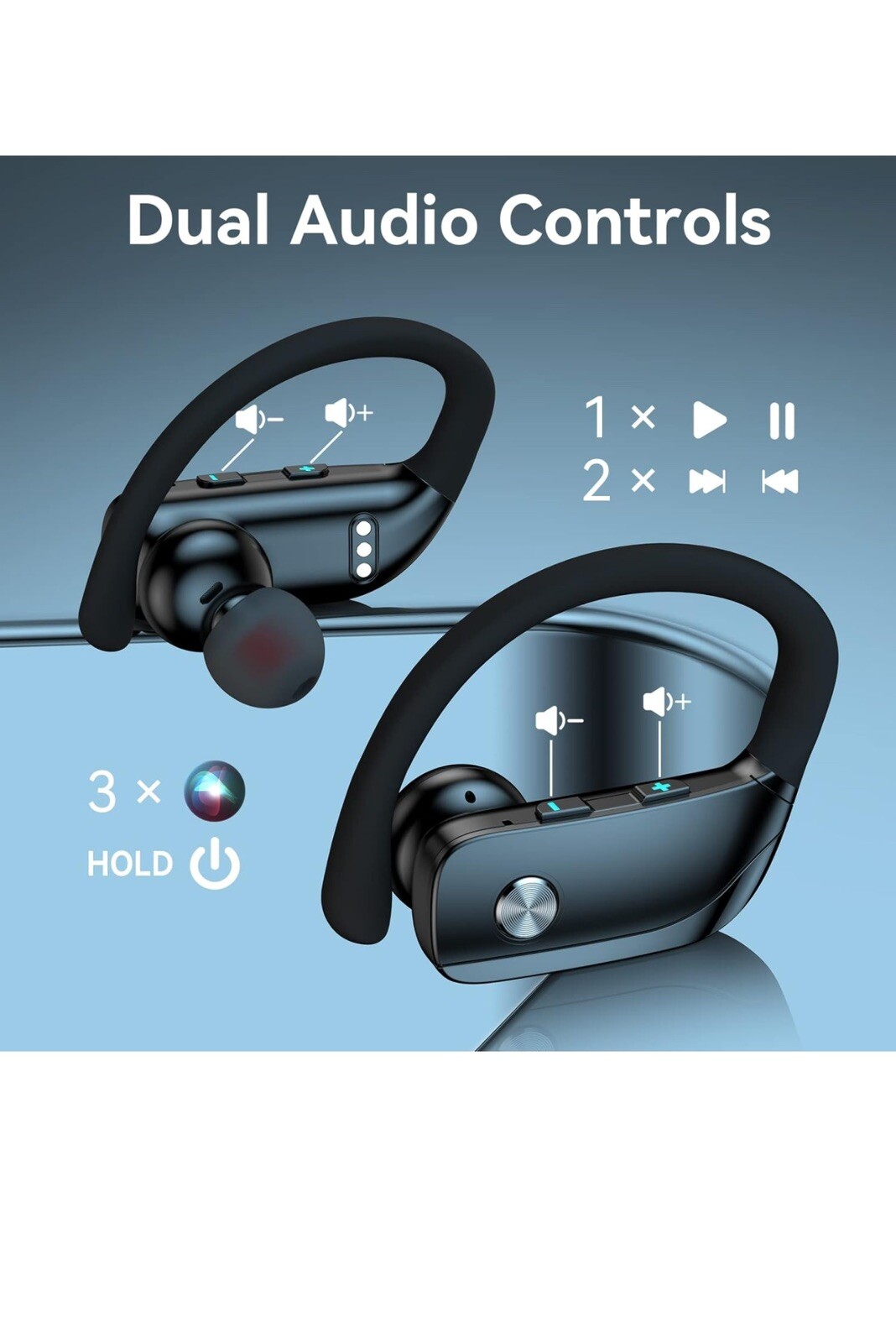 Wireless Over-Ear Earbuds Bluetooth Workout Headphones for Samsung Galaxy A30s