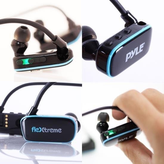 Pyle Flextreme Waterproof MP3 Player w/ Headphones, 8GB Built-in Memory PSWP14BK