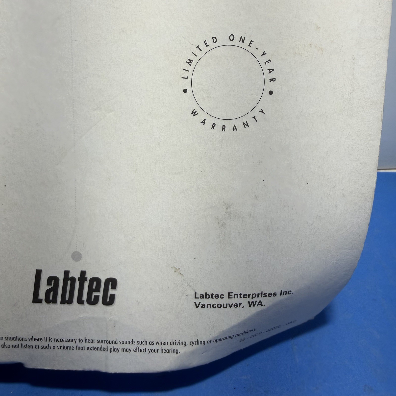 Vintage Labtec LT-810 Stereo Headphones NEW Sealed Old School