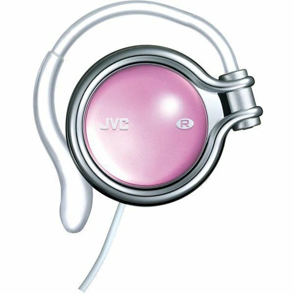 New JVC HP-AL102-P Clip-on Headphones Ruby Pink Japan Import Lightweight Comfort