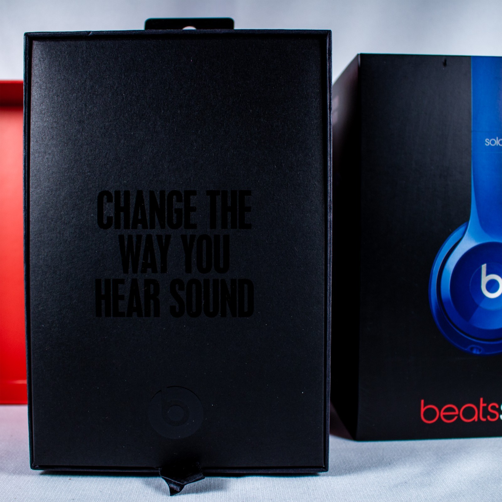 BEATS SOLO2 by Dr. Dre Solo Sapphire Blue Foldable Headphone Empty Box