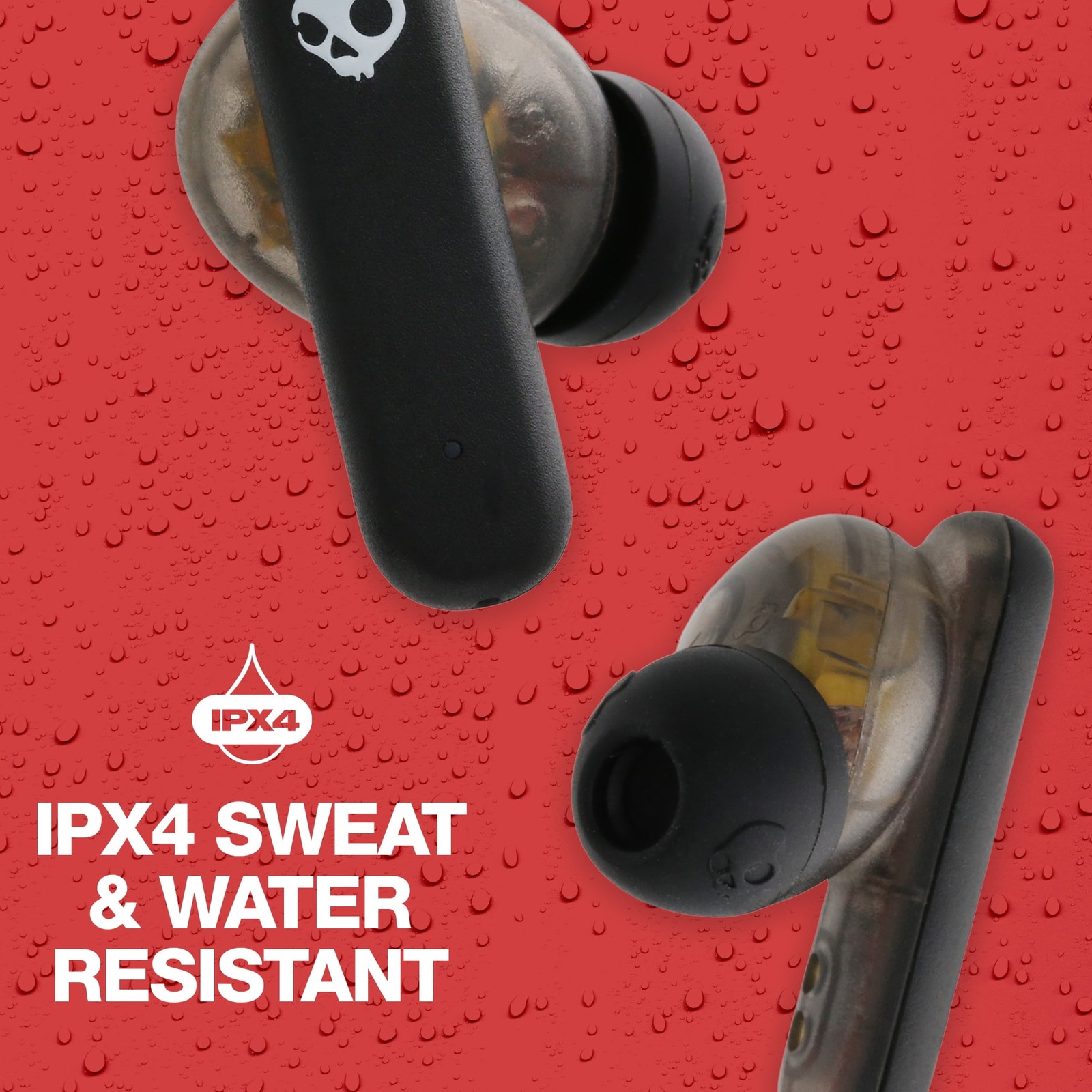 Skullcandy Smokin’ Buds XT True Wireless in-Ear Earbuds, Midnight Smoke