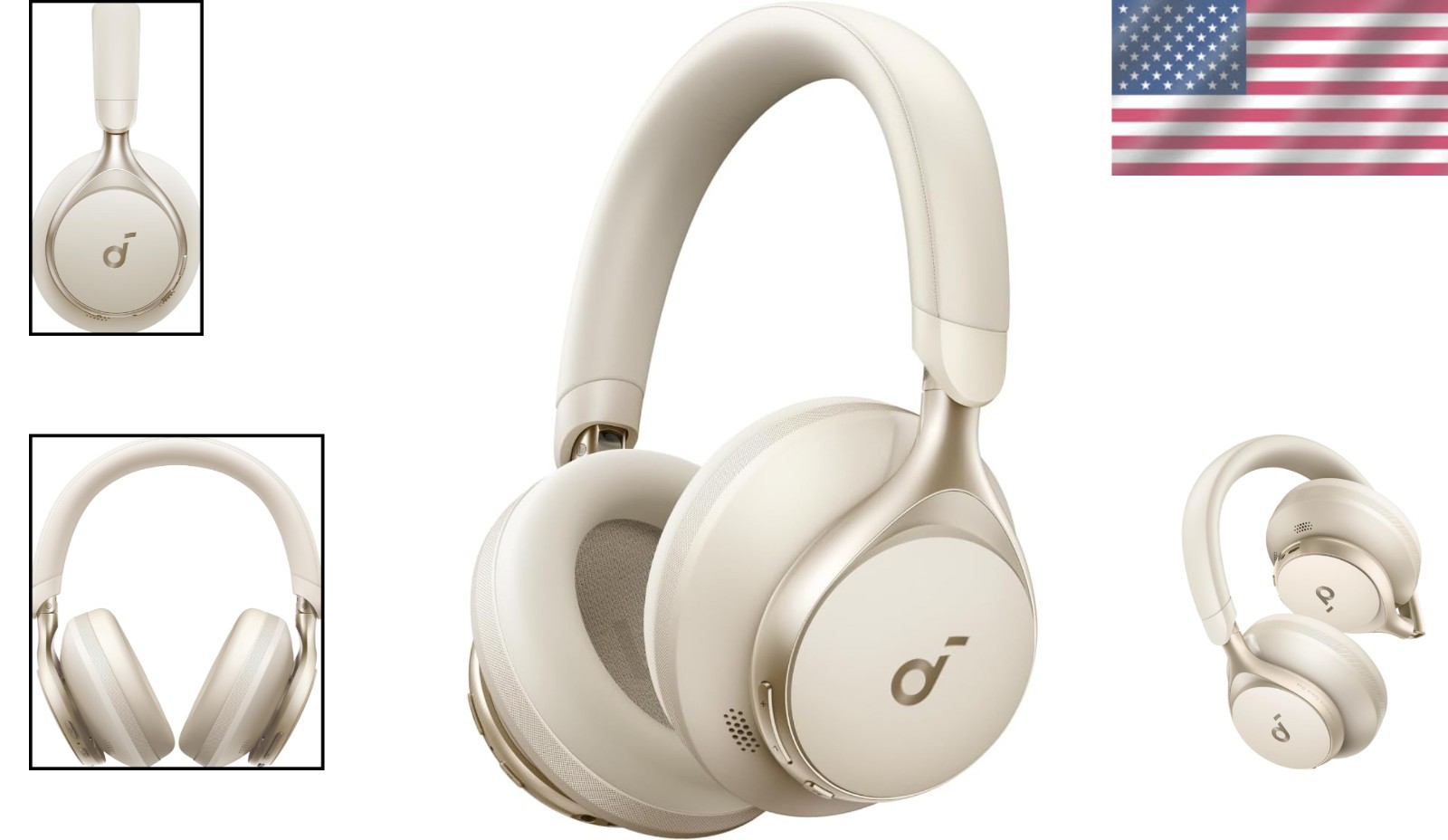 Space One Bluetooth Headphones: 40H Active Noise Cancelling & Hi-Res Audio