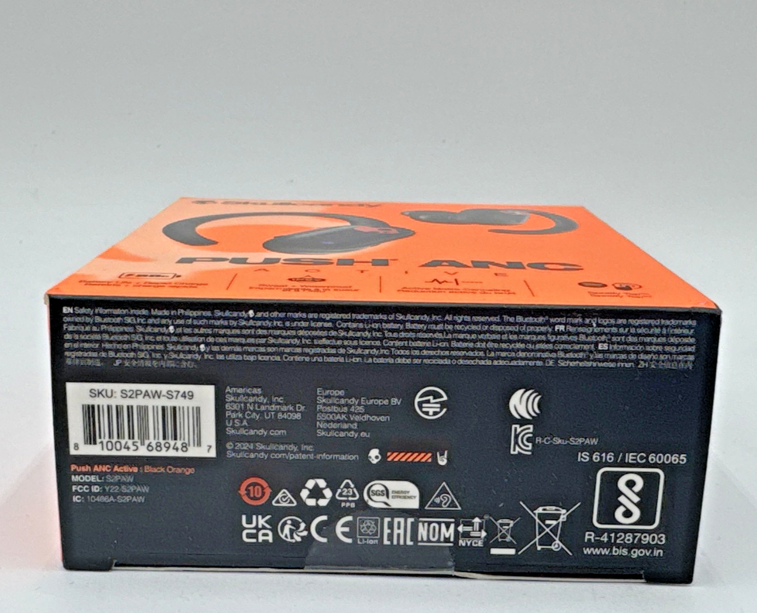 New Skullcandy Push ANC Active in-Ear Wireless Earbuds, 58 Hr Battery, IP67