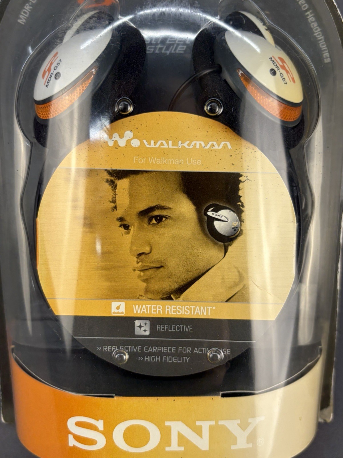 NEW VTG Sony MDR-G57G Street Style Stereo Headphones For Walkman 2002 (3M)