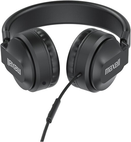 Maxell HPBMT1 USB-C Full Cup Wired Headphone with Boom MIC Black [New Headphone]