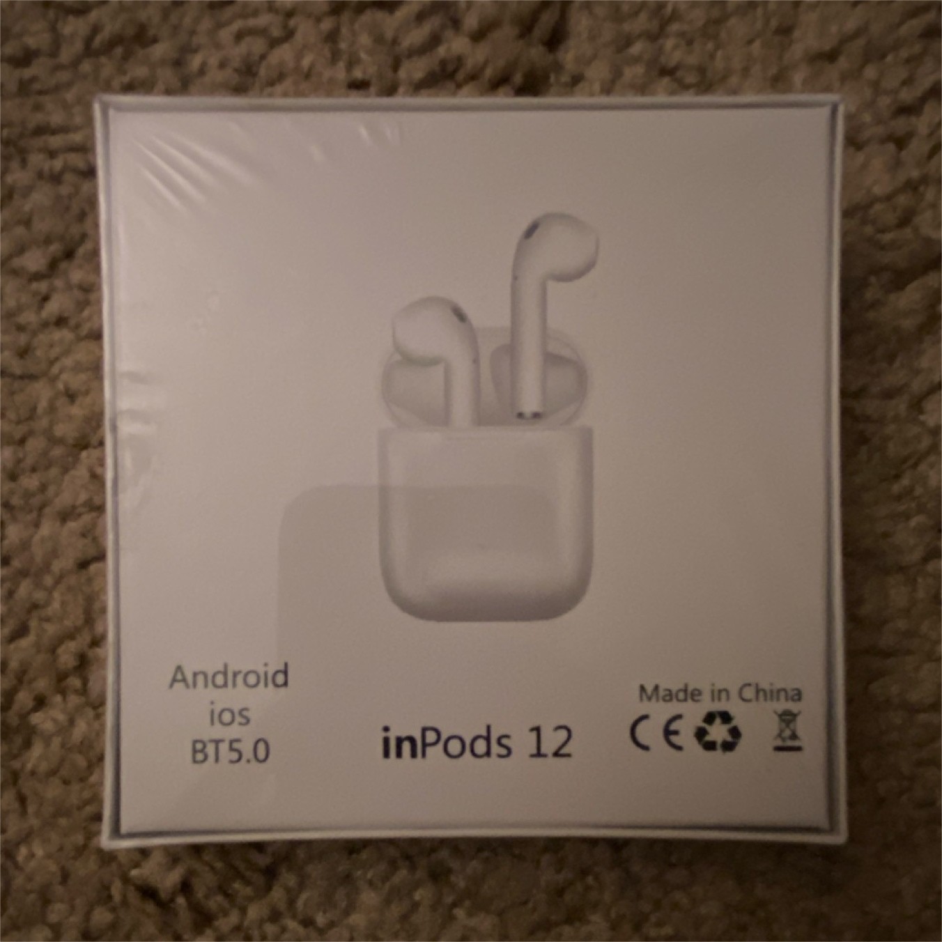 inPods 12 True Wireless Stereo Bluetooth 5.0 Earbuds – White, Gray, Blue, Black