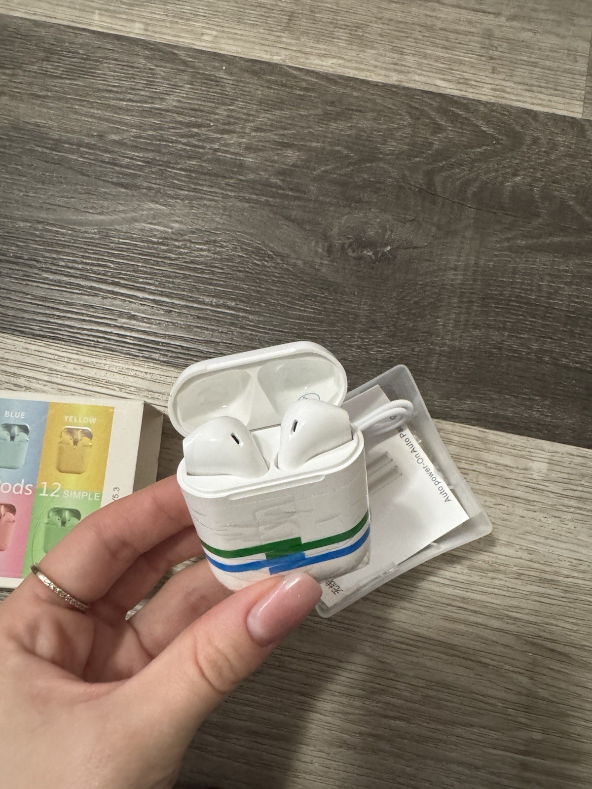 inPods 12 Simple Bluetooth Earbuds – True Wireless Stereo V5.3 – White