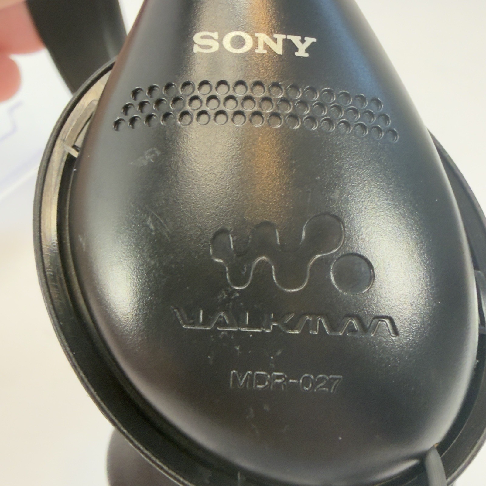 Vintage Sony Walkman MDR-027 Lightweight On-Ear Wired Headphones 3.5mm Black