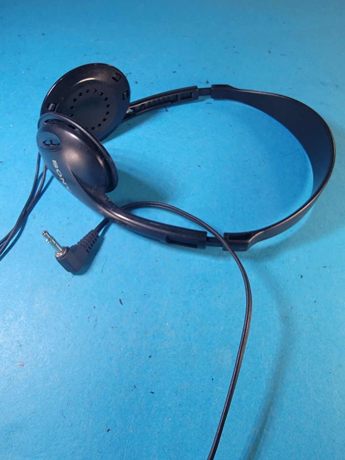 Sony MDR-023 Headphones Vintage Adjustable Wired Black – No Earpads – Tested