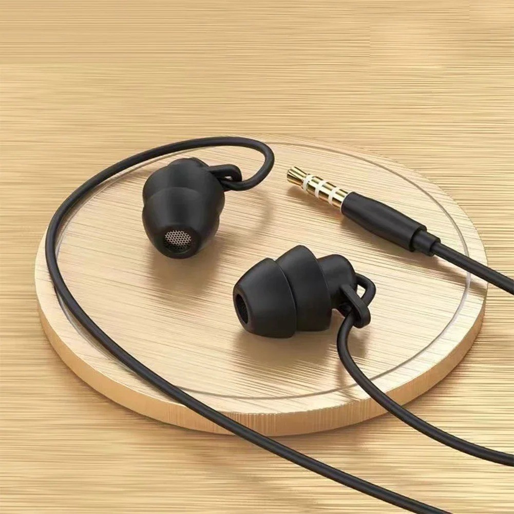 Silicone In-Ear Wired Earphones 3.5mm Type-C Headphones Handsfree With Mic & Con