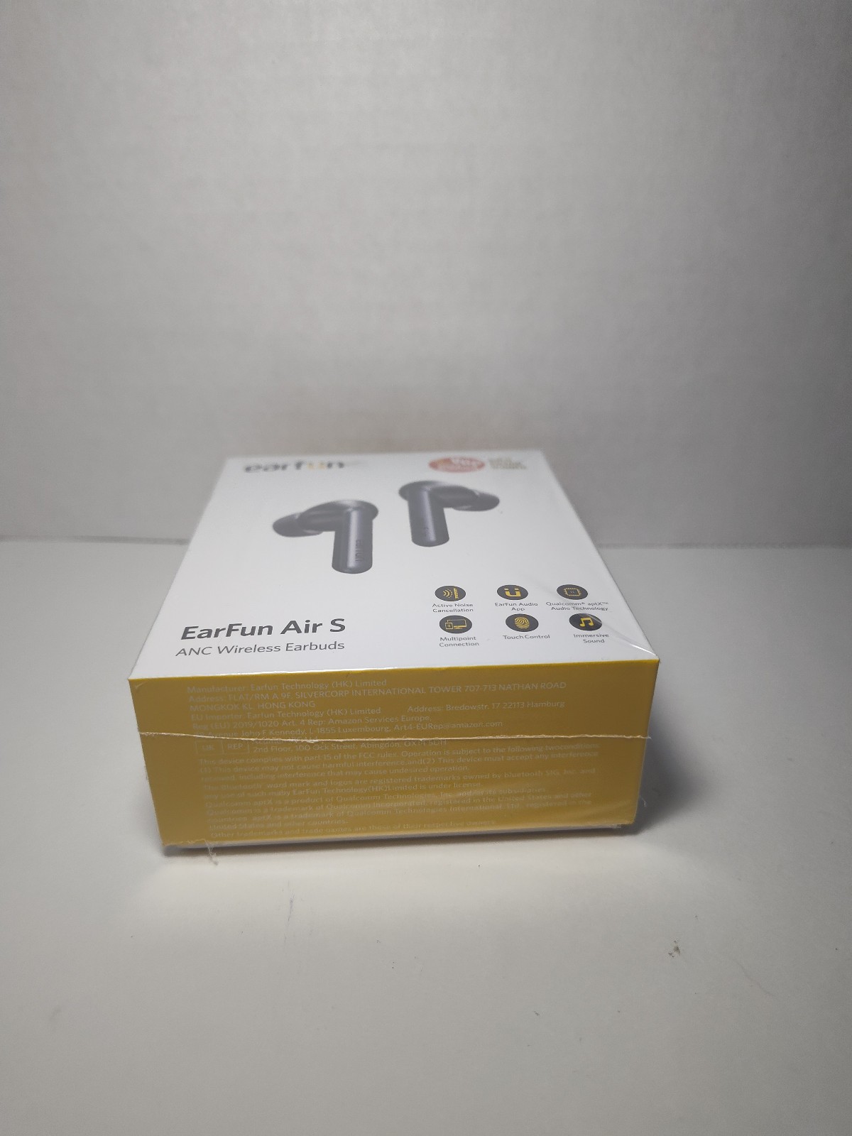 EarFun Air S ANC Wireless Earbuds Bluetooth 5.2 aptX USB-C NEW Sealed Black
