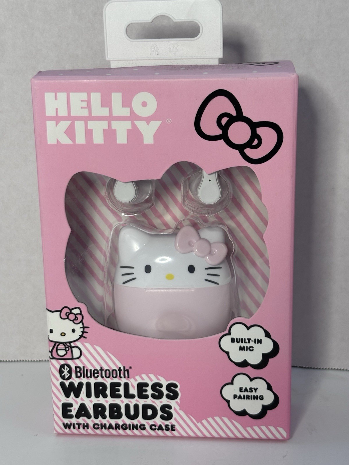 Hello Kitty Wireless Earbuds With Charging Case (Bluetooth Built-In Mic) 2025 CS