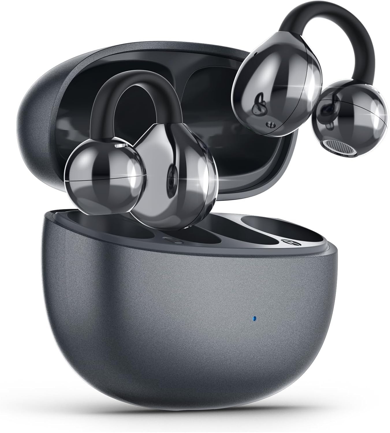 Clip on Earbuds, Open Ear Earbuds Wireless Bluetooth 5.4 with Mic, Open Ear 42H