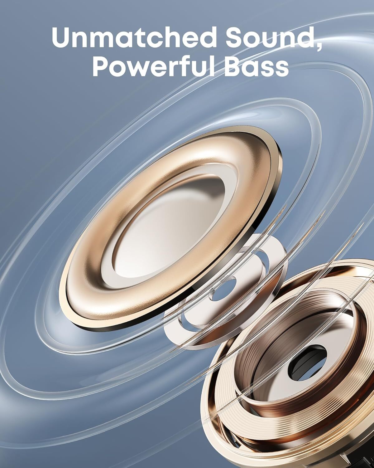 Soundcore AeroClip Open-Ear Earbuds Clip-On Headphones Adaptive Comfort 4 Mics
