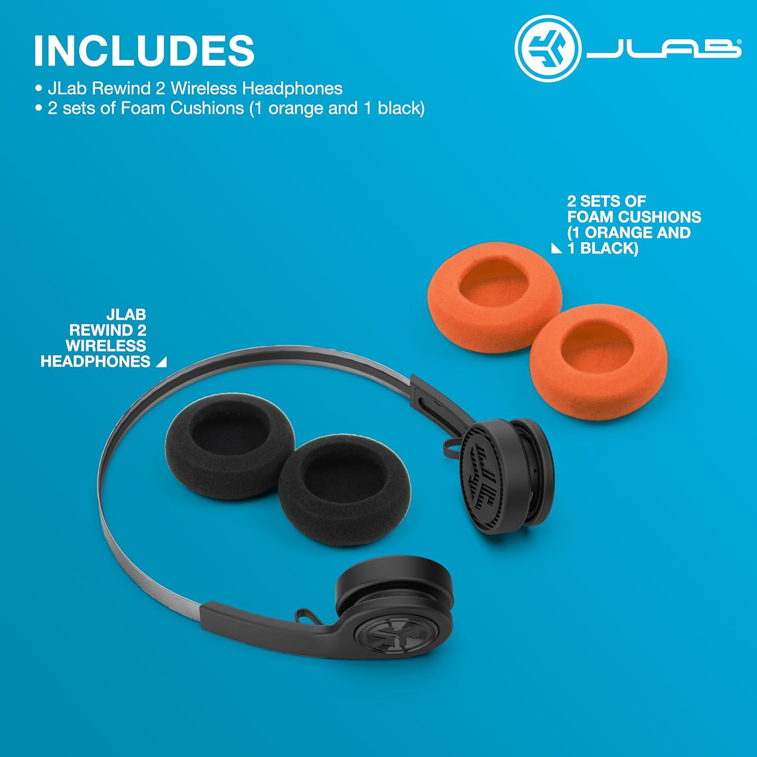 Rewind 2 Wireless Retro Headphones, 20+ Hours Playtime, App Support, Bluetooth M