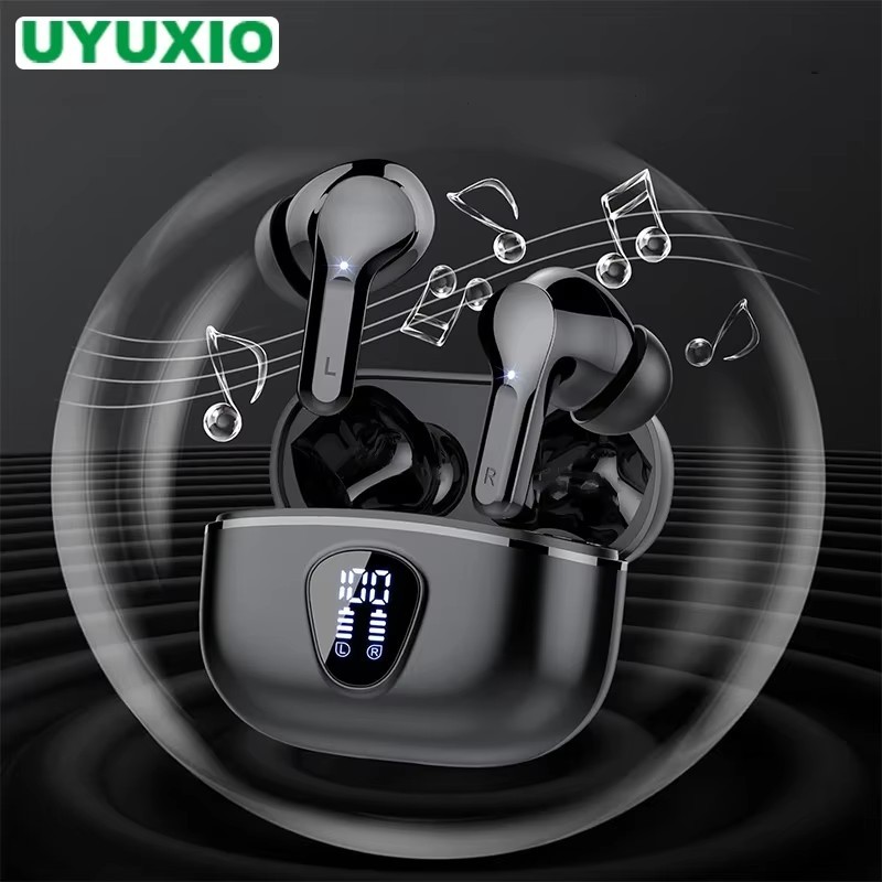 Wireless Earbuds BT5.3 HiFi Stereo ENC Noise Cancelling 48H LED Display IP7 Wate