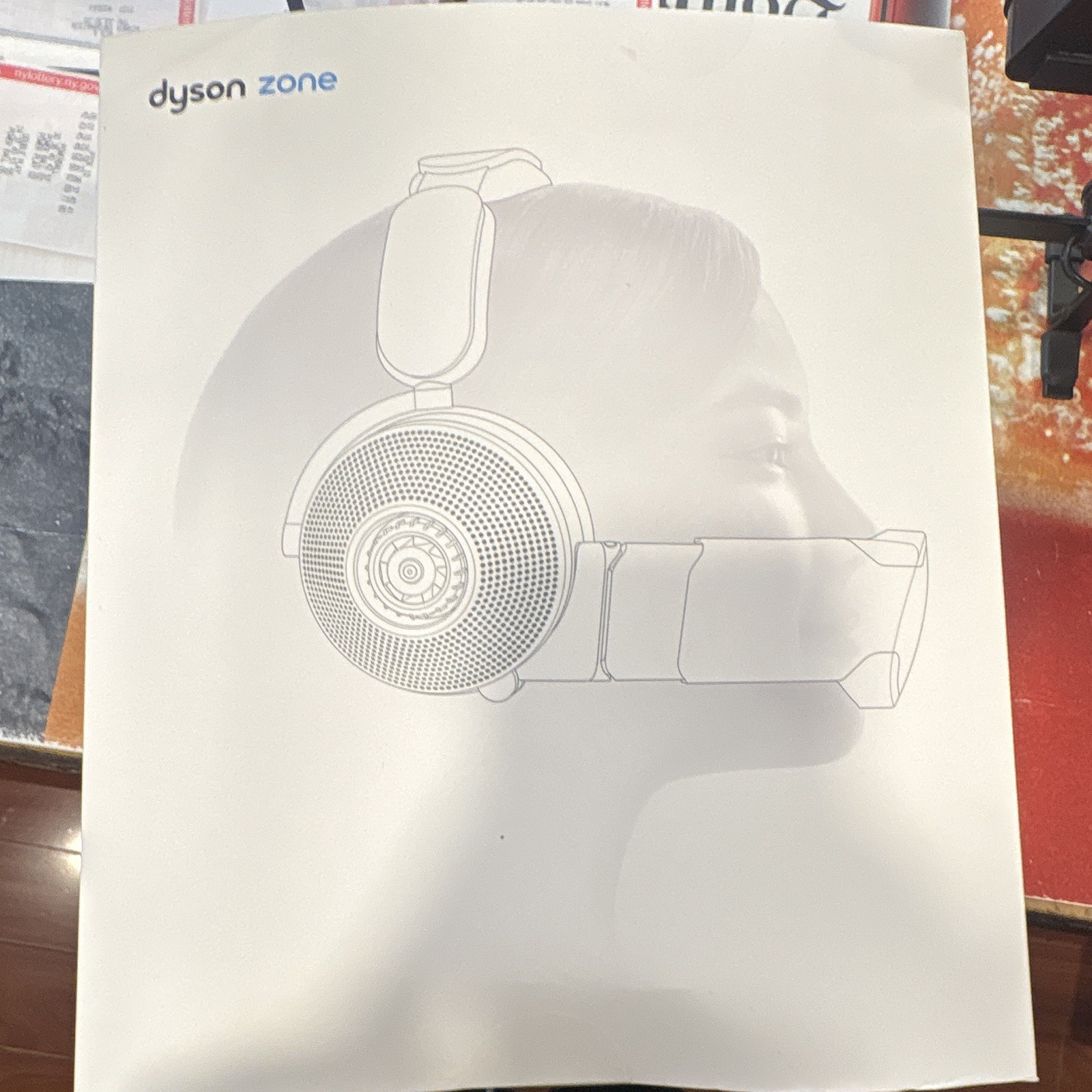 Dyson Zone Over-Ear Wireless Bluetooth Headphones w/ Case, ANC Blue/Silver