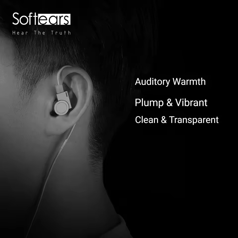 Softears Edge In Ear Wired Hifi Dynamic Driver Earphone Titanium Alloy Cavity