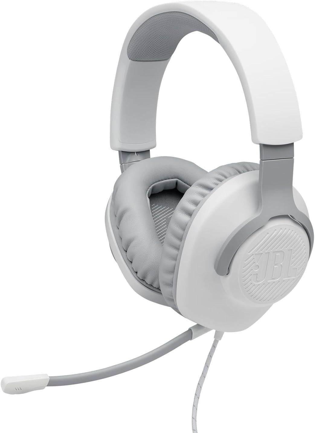Jbl Quantum 100 Wired Over-ear Gaming Headphones With Detachable Mic White NEW!!