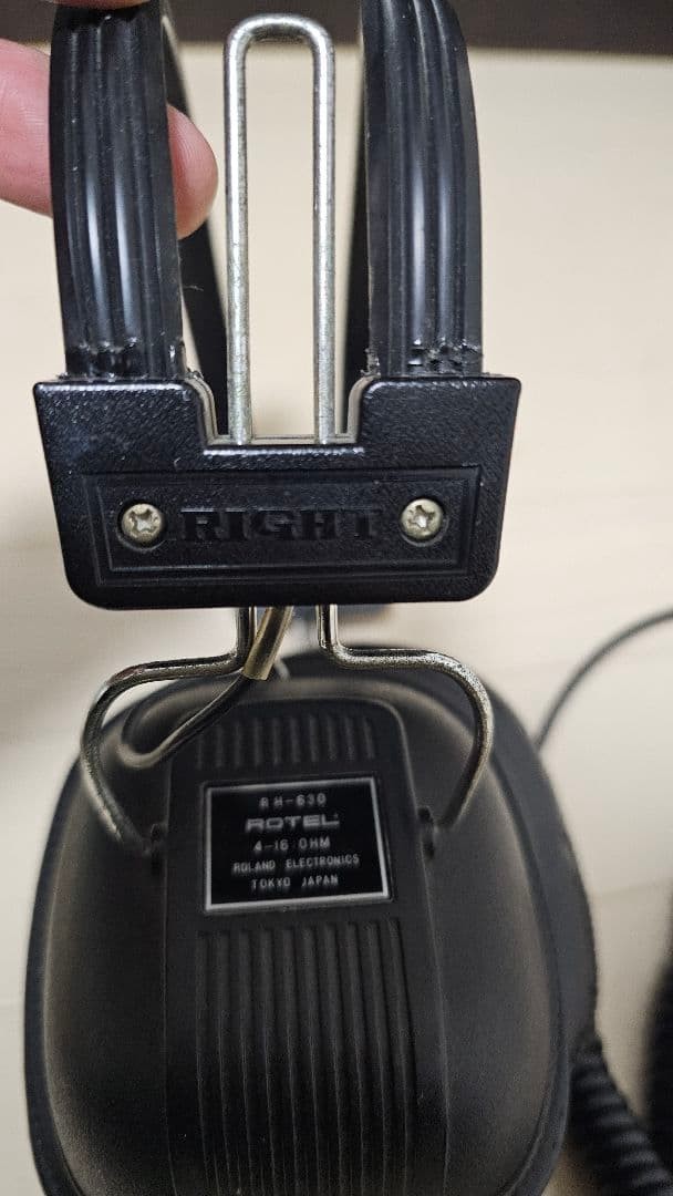 Rotel RH 630 Headphones Vintage 4 16 Ohm Coil Type Audio Equipment Gear