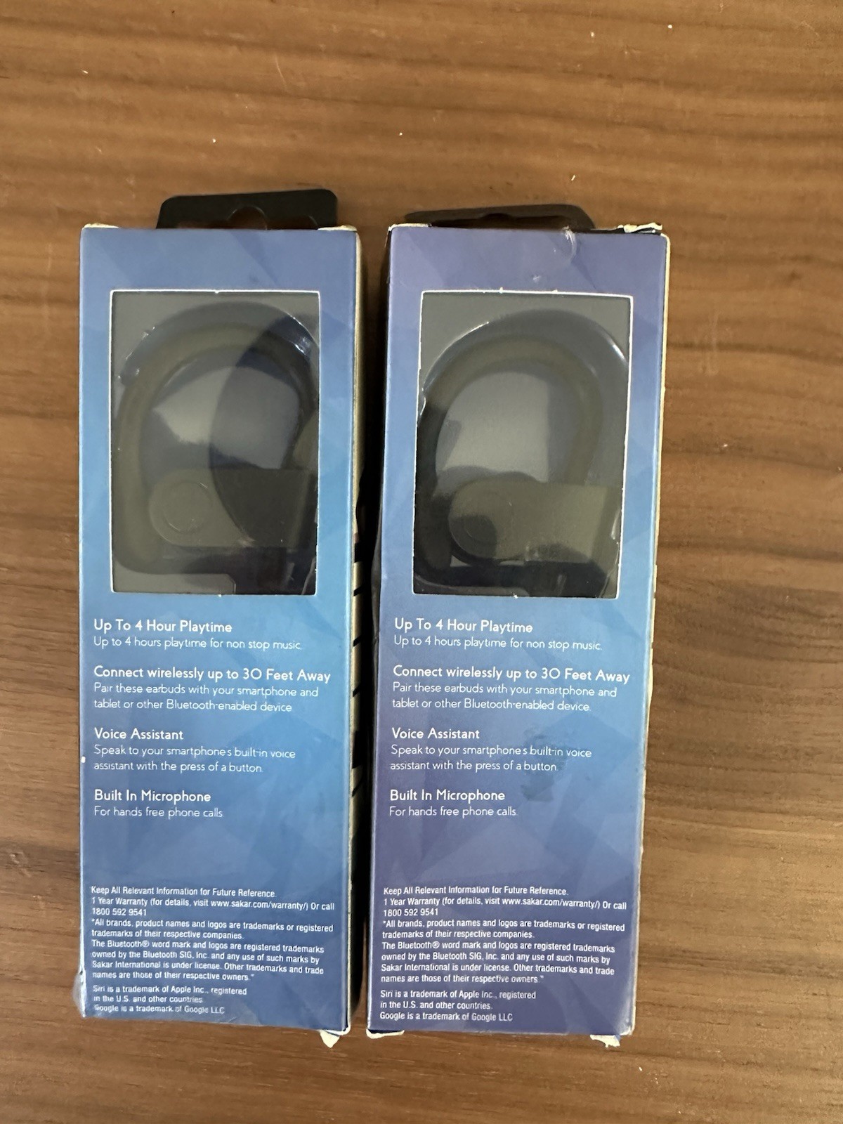 Muze SPORTX 2x Bluetooth Ear-Hook Earbuds Black IPX4 Water-Resistant Mic