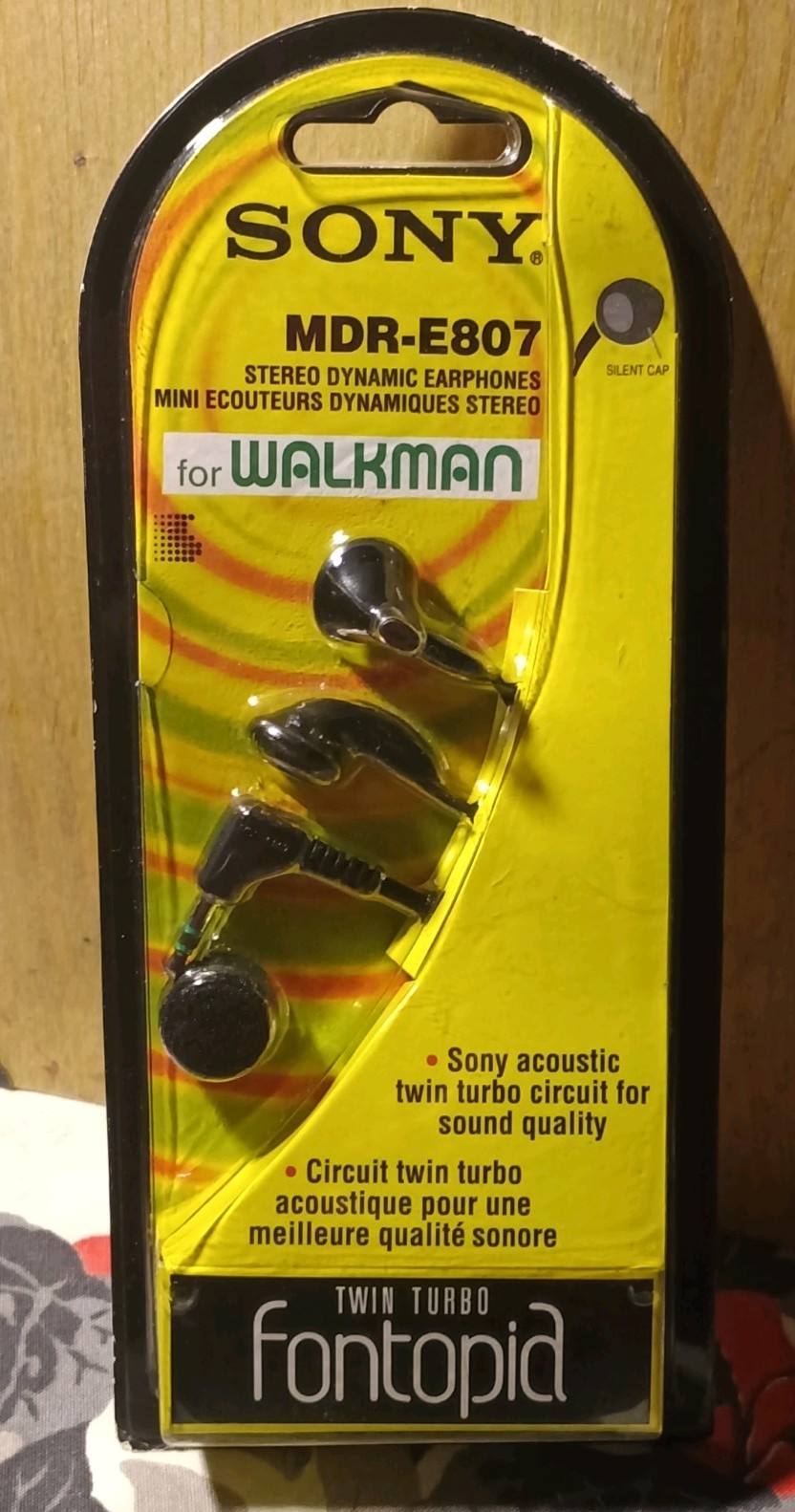 Sony MDR-E807 Earphones Mega Bass Walkman NOS SEALED 1995 Japan Vintage