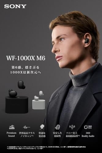 Sony WF-1000XM6 Black Wireless Earbuds Bluetooth High-Resolution WF-1000XM6 BZ