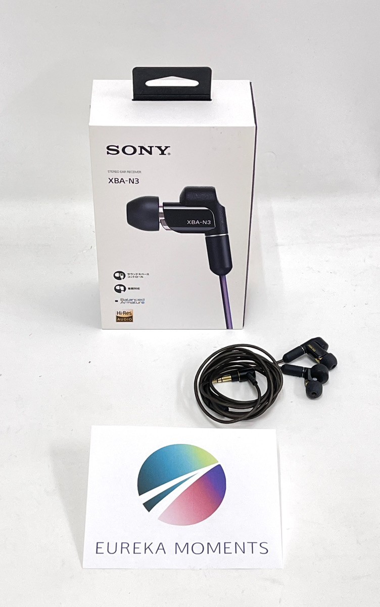 SONY XBA-N3 Stereo Ear Receiver Earbuds High-Resolution 16Ω 3Hz-40kHz 107db Used
