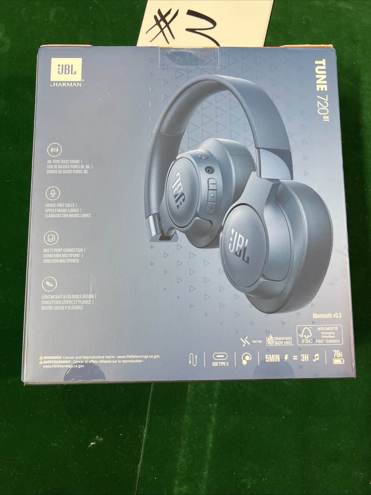 New JBL Tune 720BT, Wireless over-ear headphones