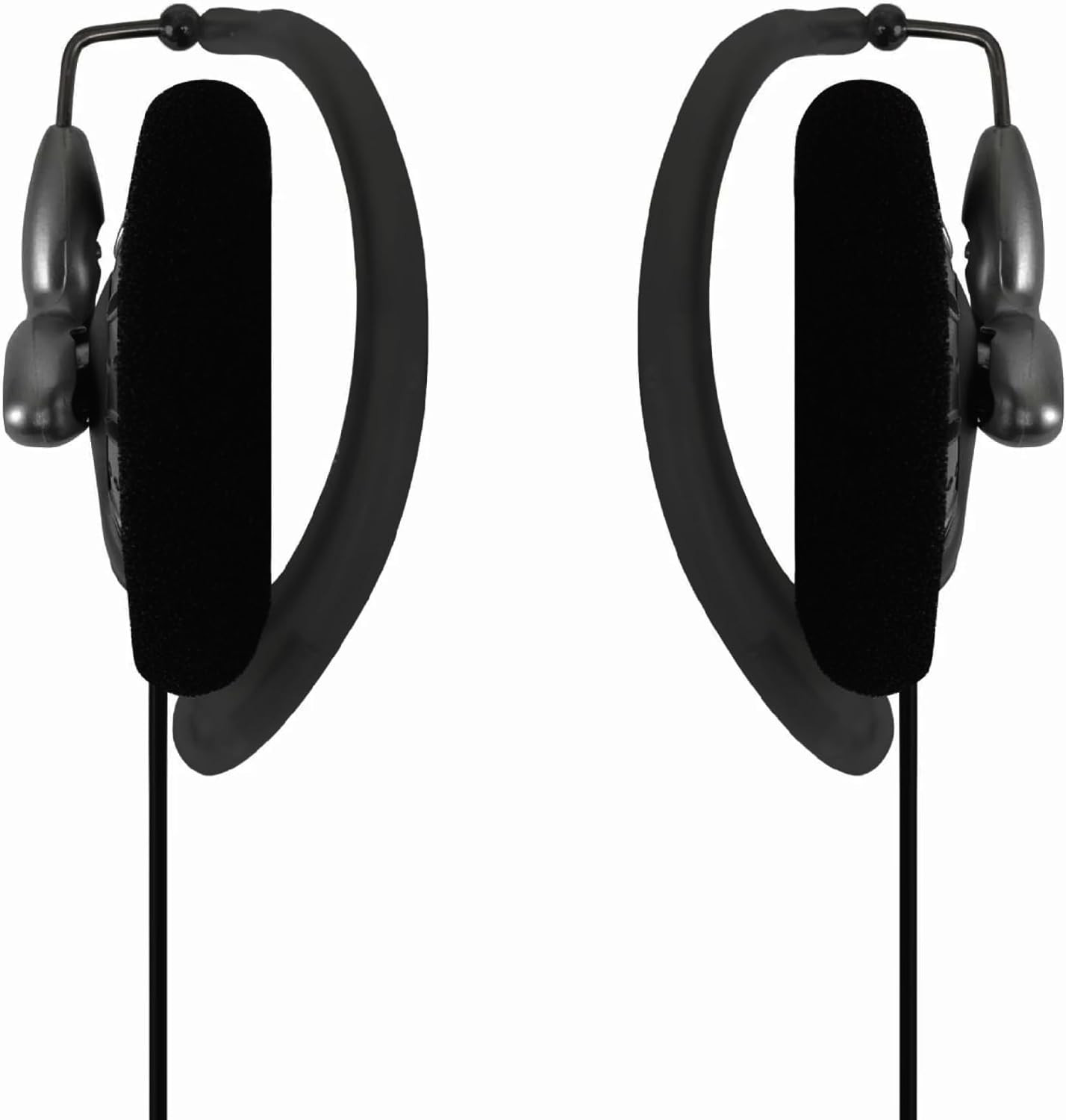 KSC75 Portable On-Ear Clip Headphones, Retro Style, Ultra Lightweight, Grey