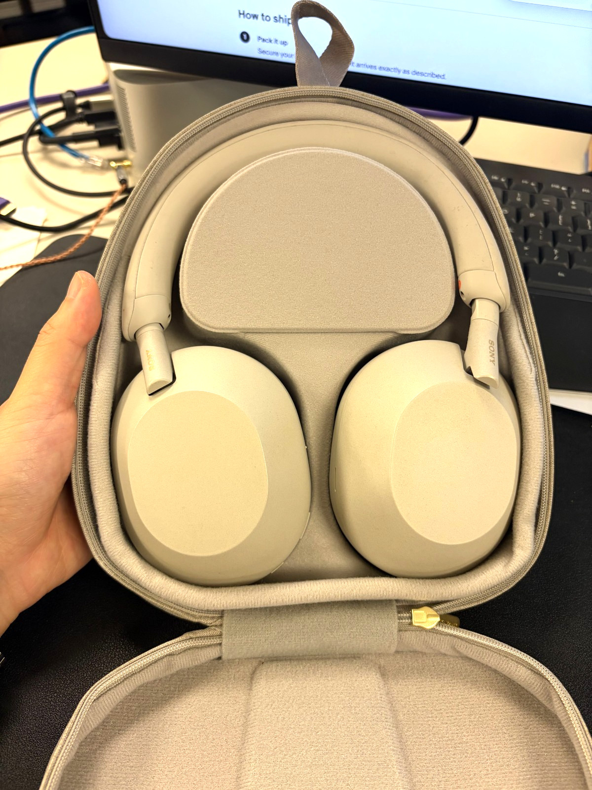 Sony WH-1000XM5 Wireless Noise Canceling Headphones – Silver