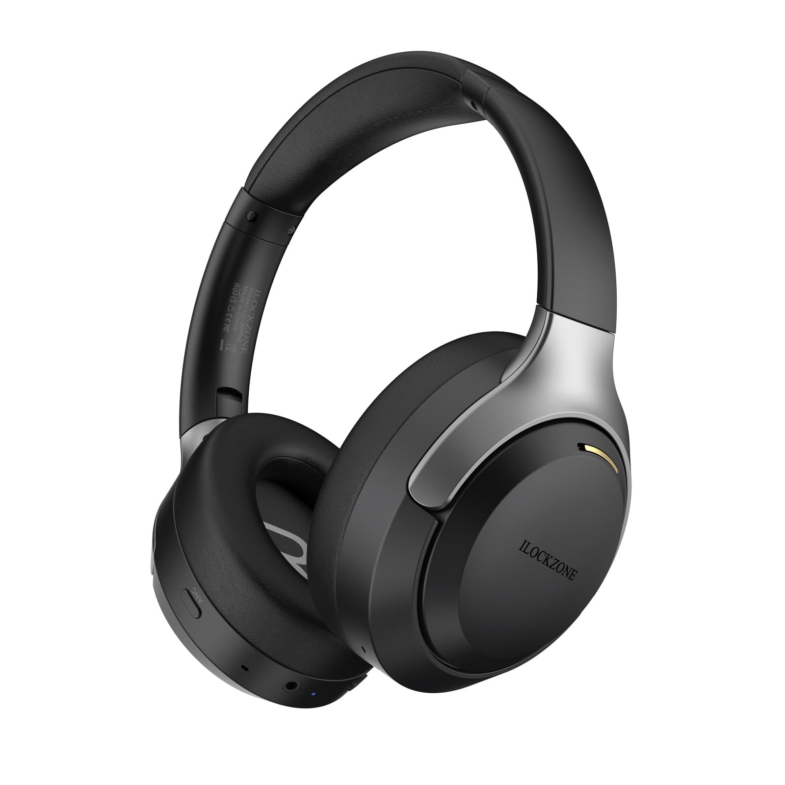 LC30Pro Hybrid Active Noise Cancelling Headphones, 100H Playtime Wireless Ove…