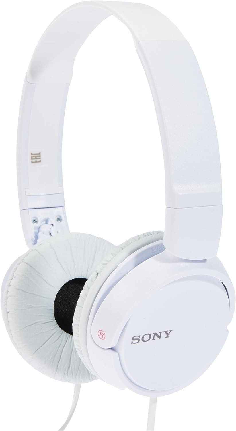 Sony MDR-ZX110 Ear-Pad (On the Ear) Headband Headphones – White