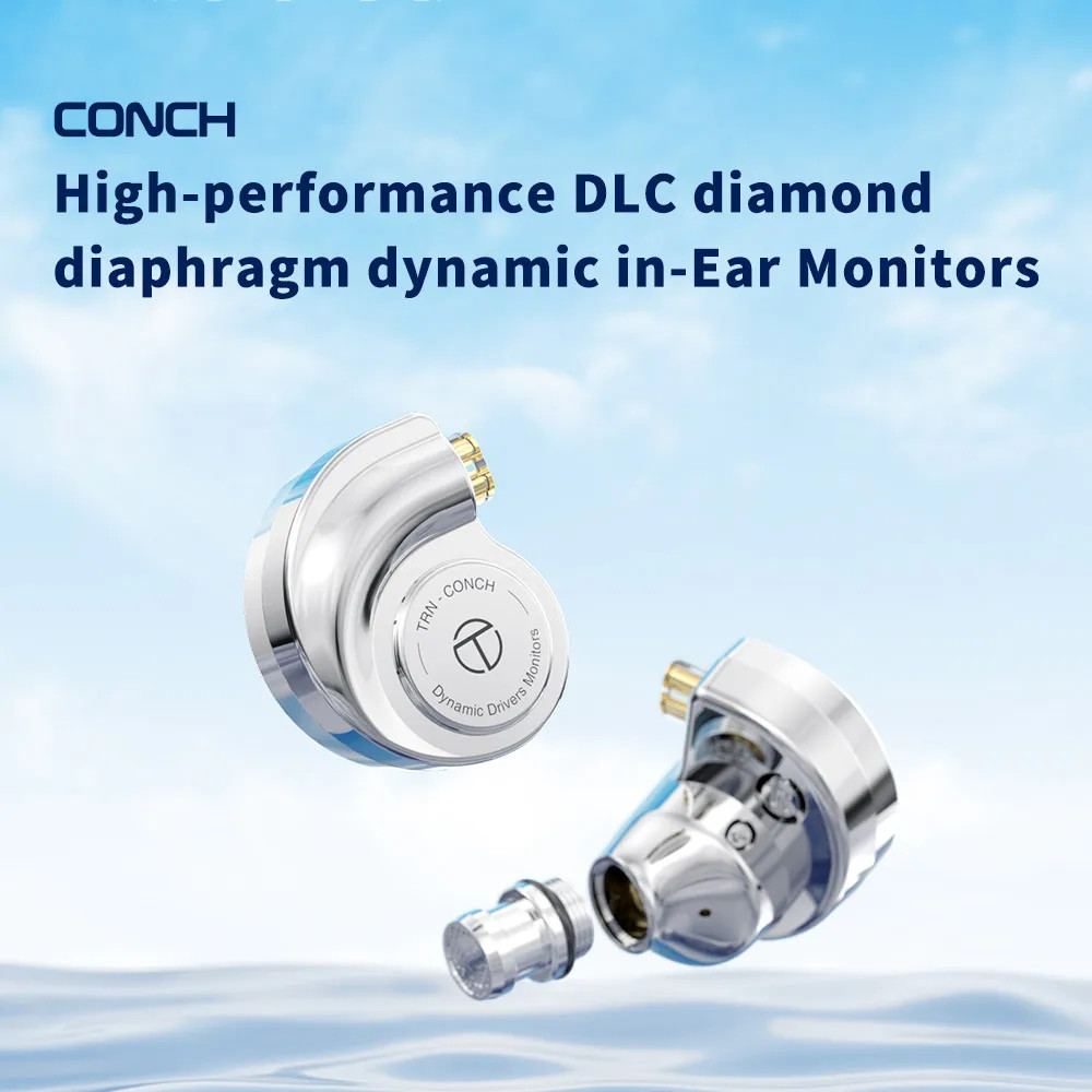 TRN Conch Earphone High Performance DLC Diamond Diaphragm Dynamic in Ear