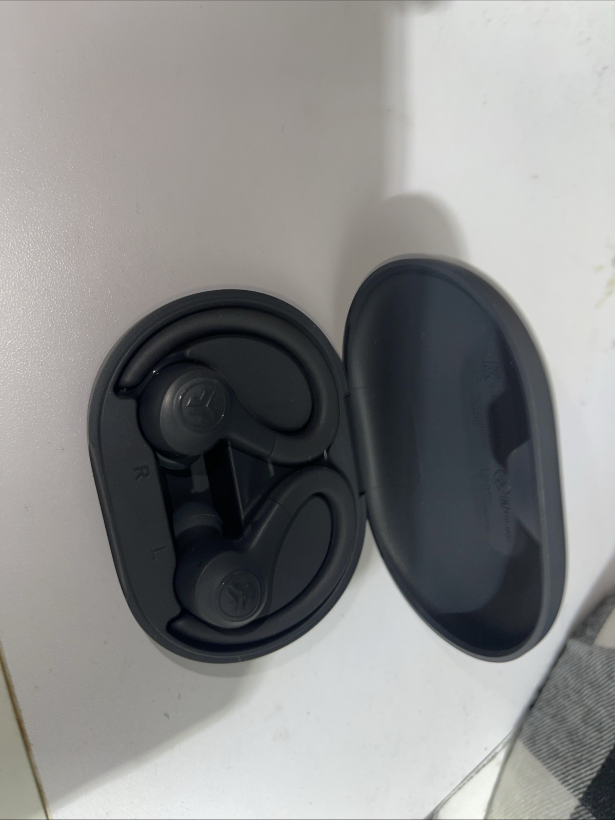 JLab Go Air Sport True Wireless Bluetooth Earbuds with Charging Case – Black