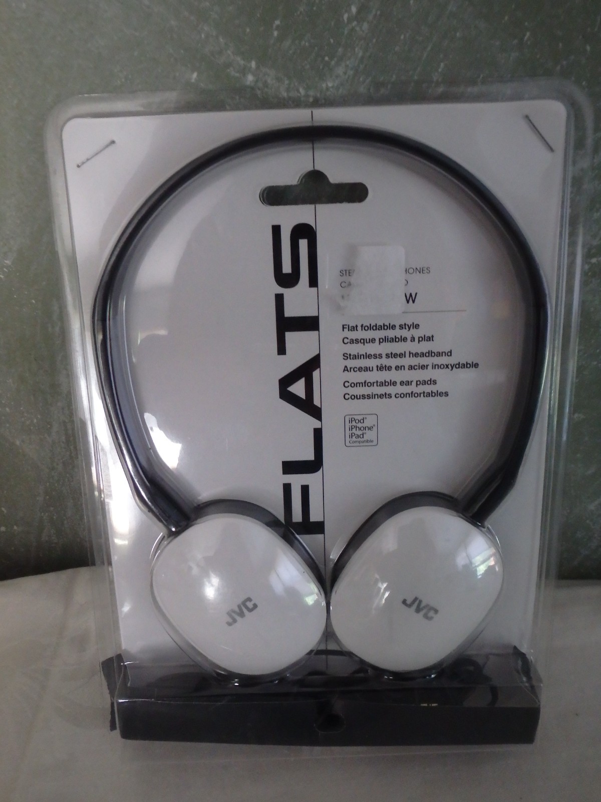 JVC HA-S160W Stereo Headphones – White