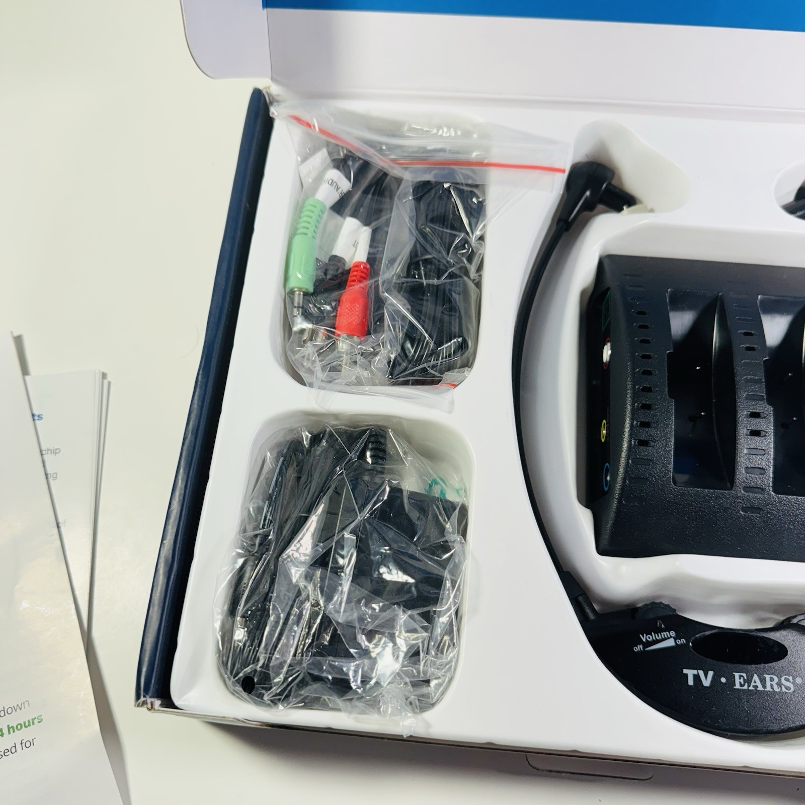 TV Ears 11741 Wireless 5.0 Dual Digital Voice Clarifying Headphones System-EUC