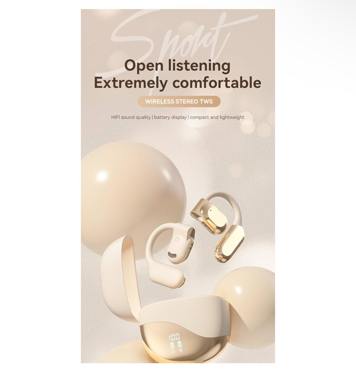 Language Translator Earbuds Wireless AI Headphones 144 Languages for Android iOS
