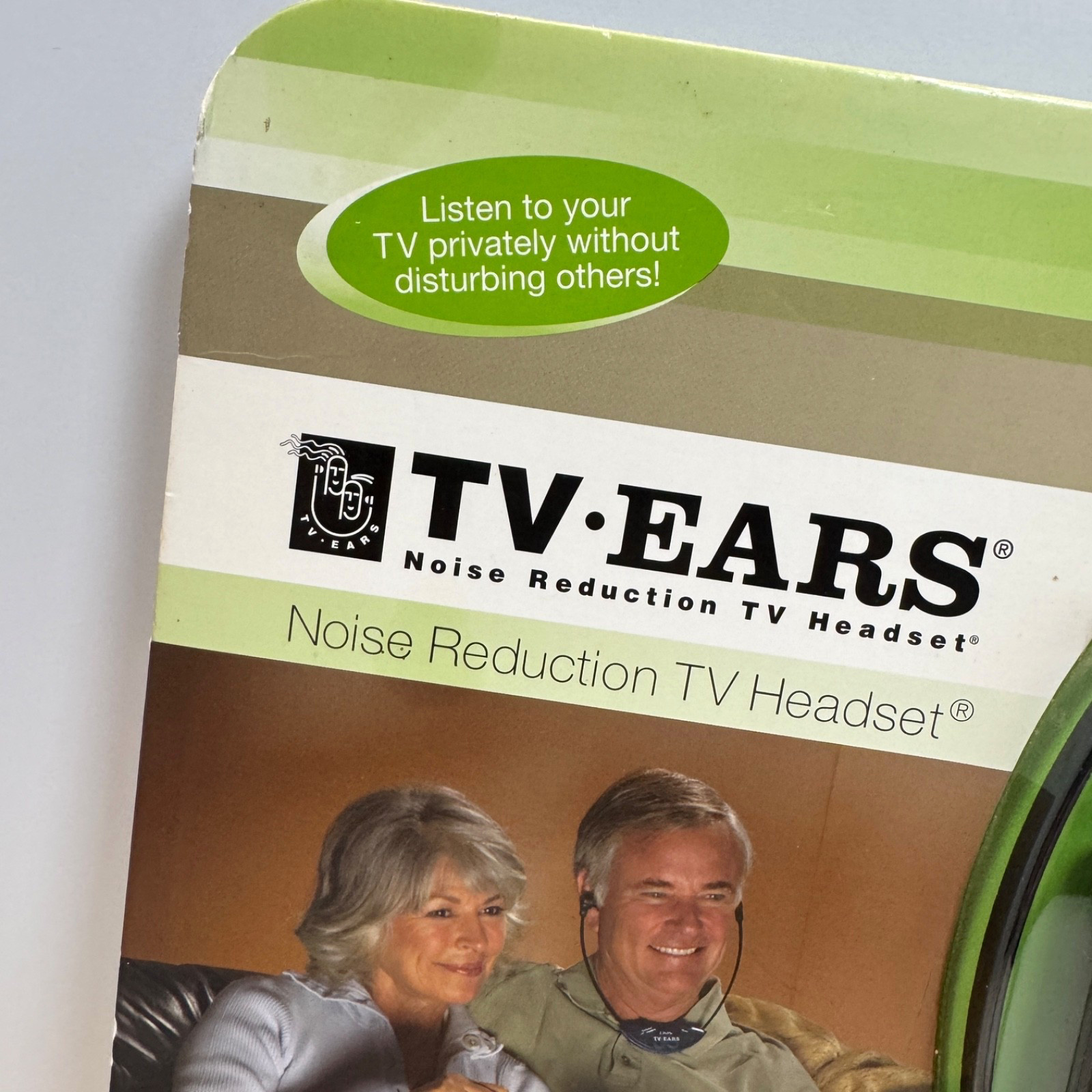 TV Ears Noise Reduction TV Headset Wireless Rechargeable Battery NEW