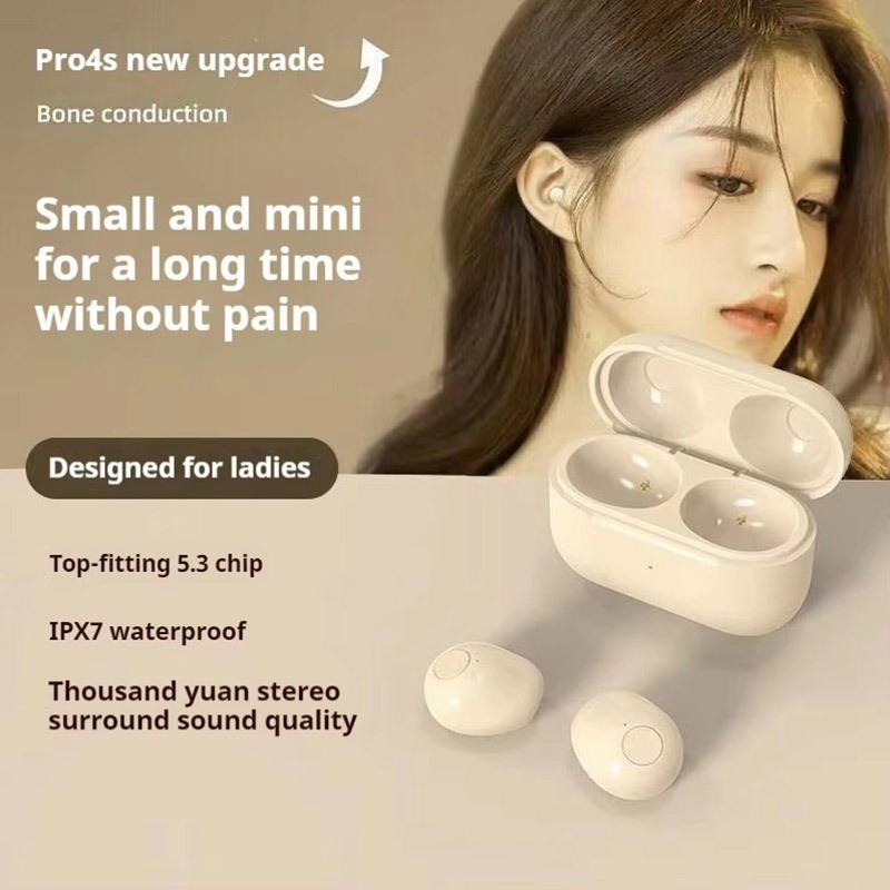Mini Earbuds Bluetooth 5.2 Invisible Sleep Headphones Wireless Stereo Earphones
