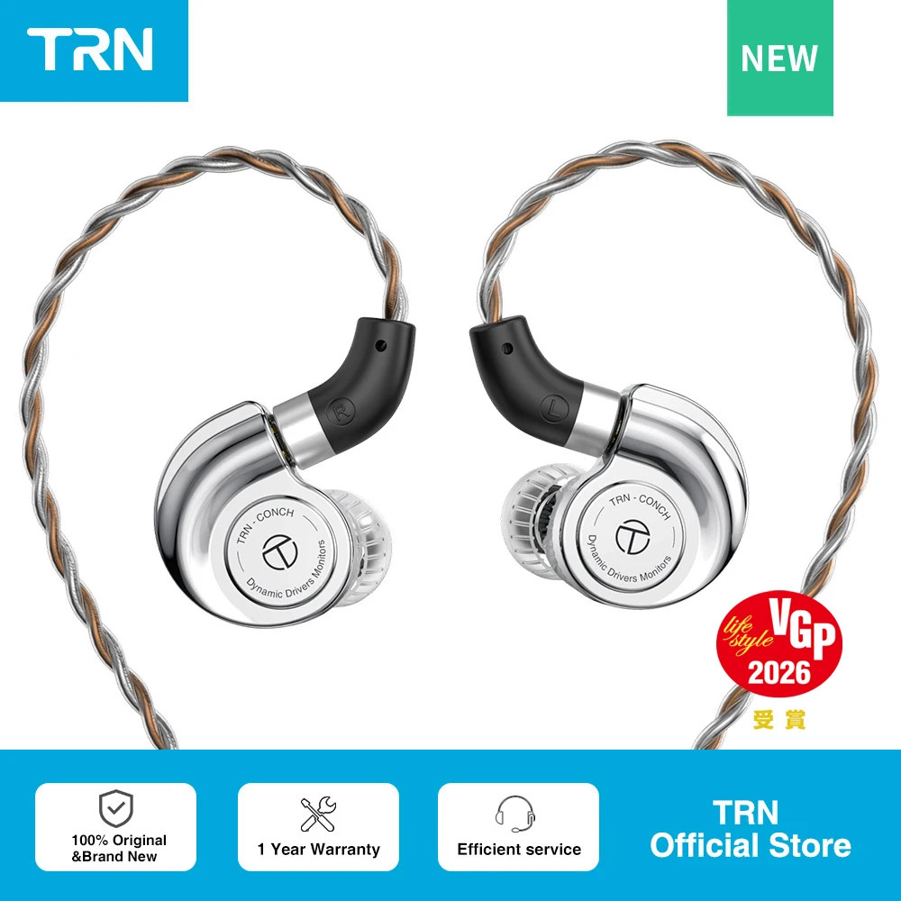 TRN Conch Earphone High Performance DLC Diamond Diaphragm Dynamic in Ear