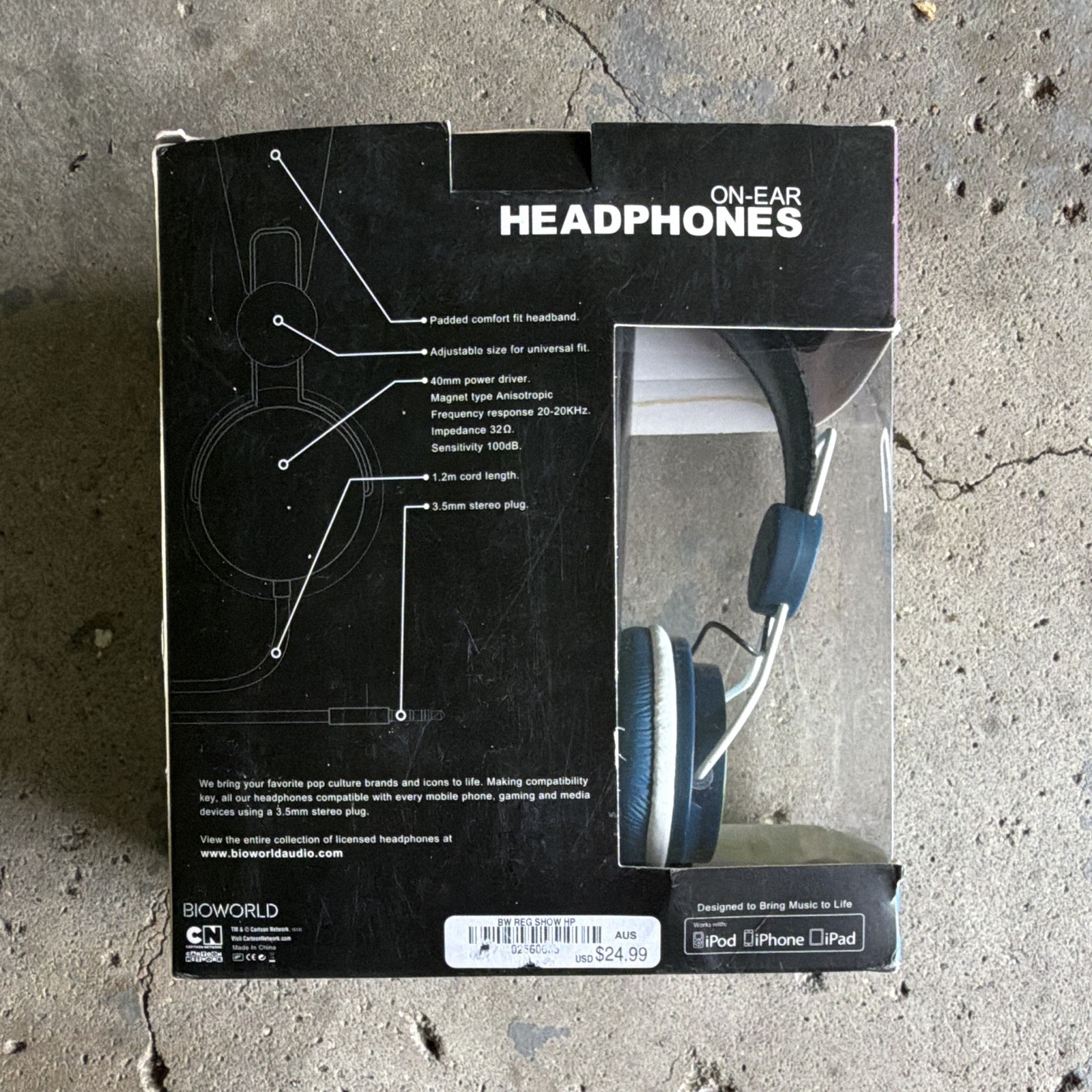 BIOWORLD Regular Show On-Ear Headphones