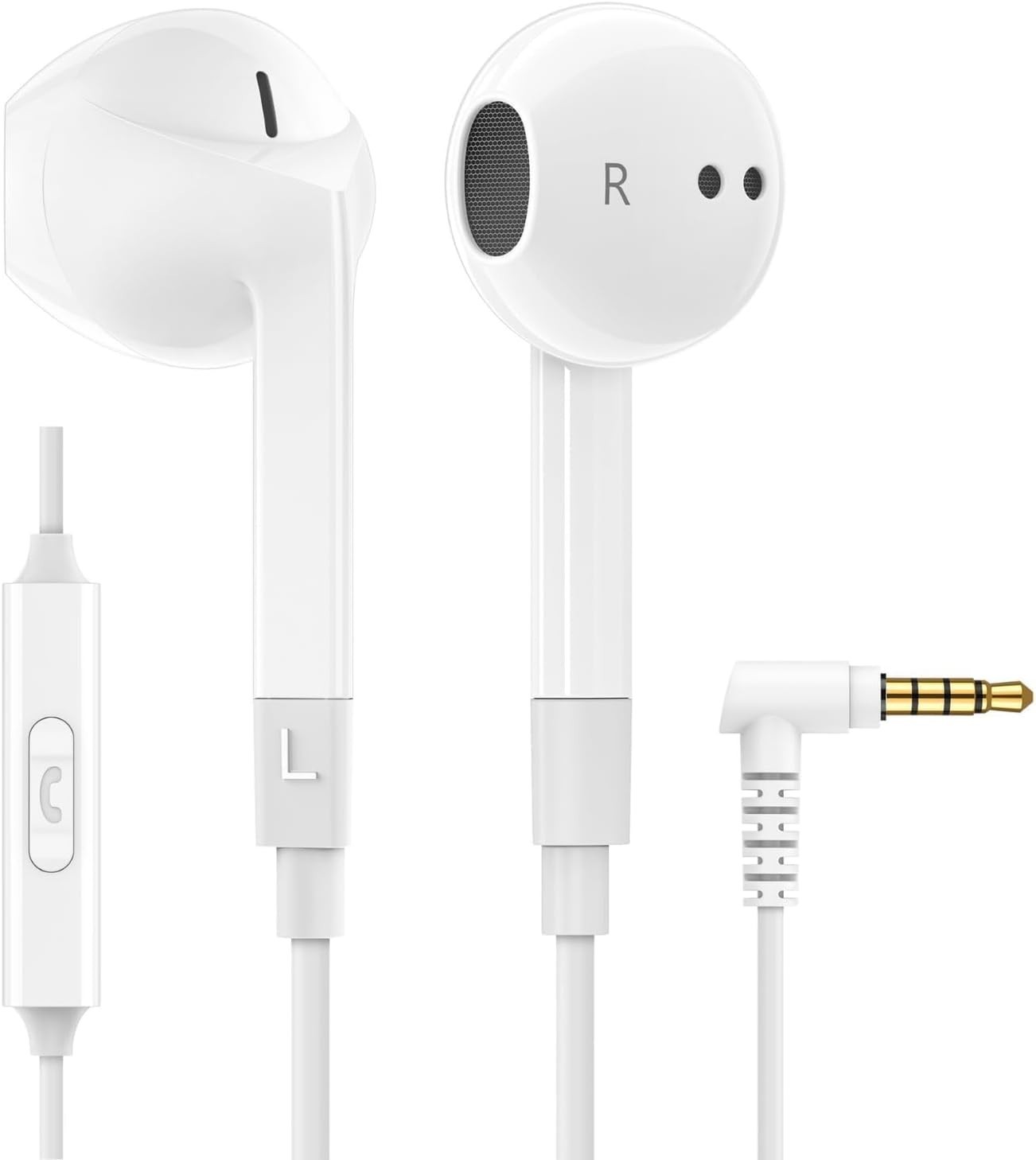 FEROX Wired Earbuds with Microphone – Sound Isolation for Work, Study, & Play