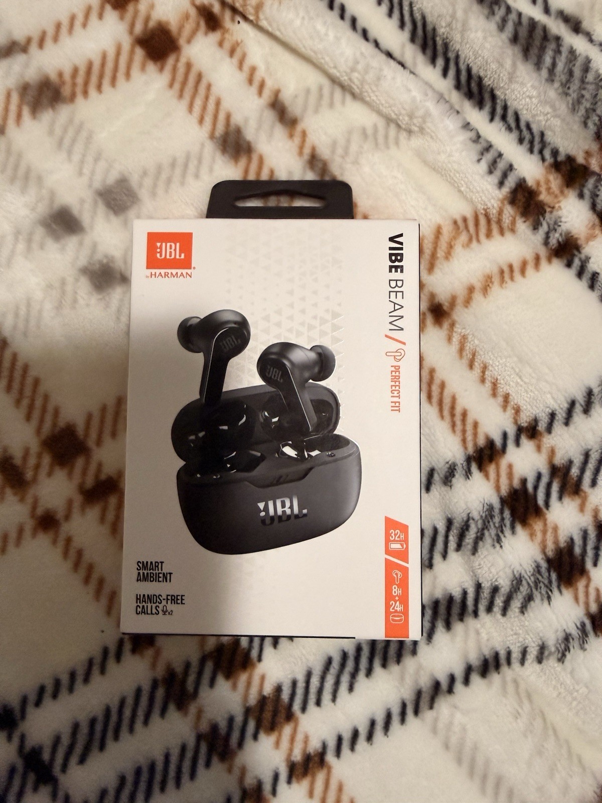 JBL Vibe Beam Wireless Bluetooth In-Ear Headphones Black