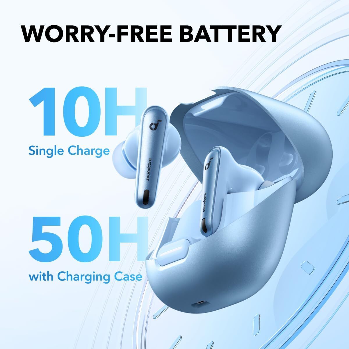 Soundcore Liberty 4 NC Wireless Noise Cancelling Earbuds ANC 2.0 Hi-Res 50H Play