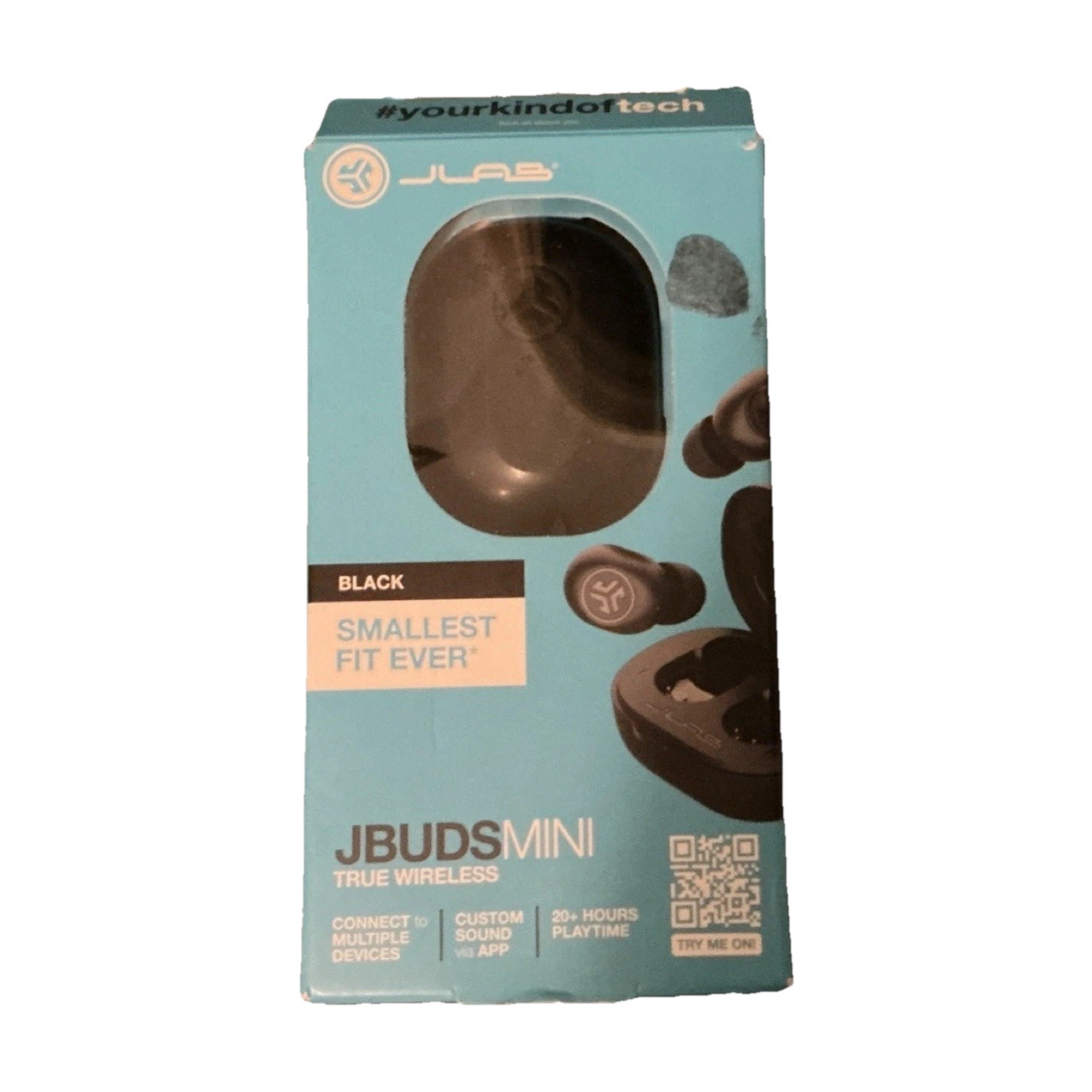 JLab JBuds Mini Wireless Bluetooth Earbuds Water-Resistant Noise Cancel Black
