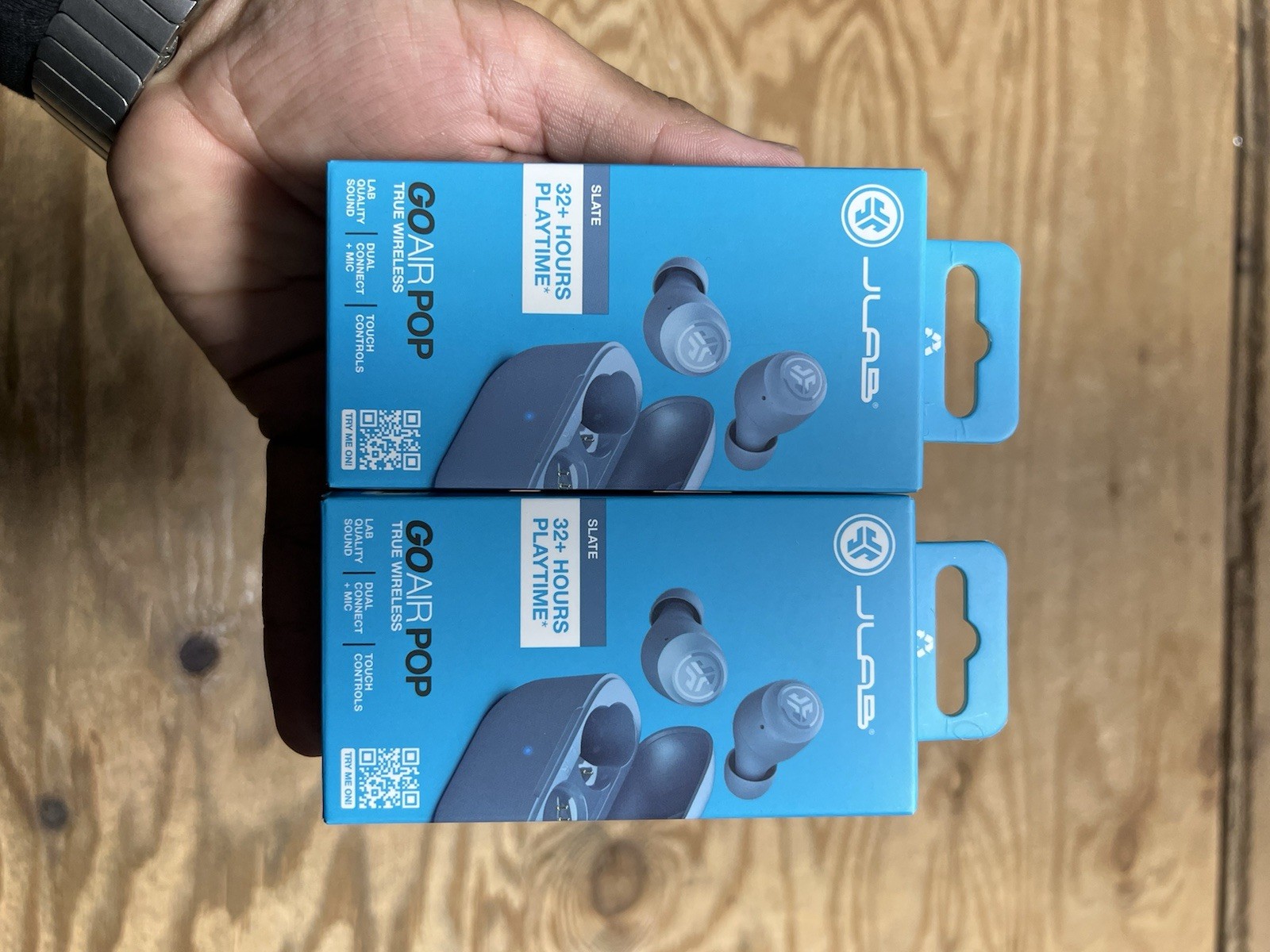 JLab EBGAIRPOPRSLT124 GO Air POP True Wireless In-Ear Headphones Slate Set 2