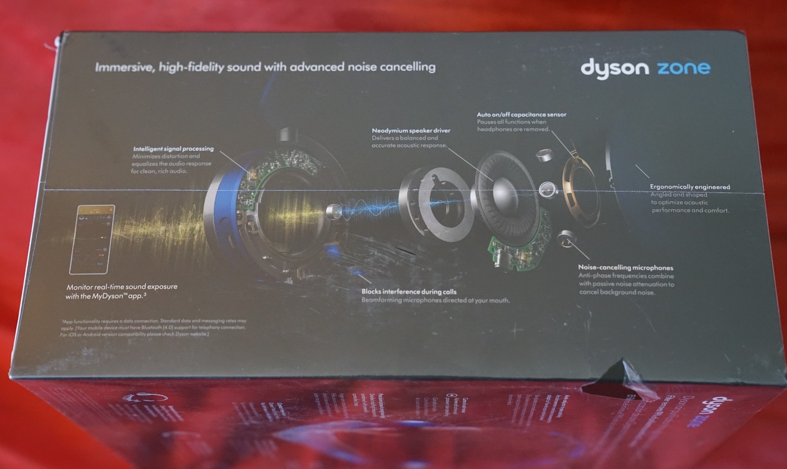 BRAND NEW SEALED Dyson Zone Noise-Cancelling Air Purifier Headphones Blue/Silver